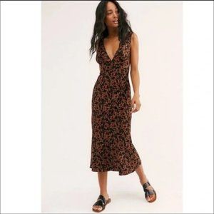 Free People Ohh La La Midi Dress Sz 4